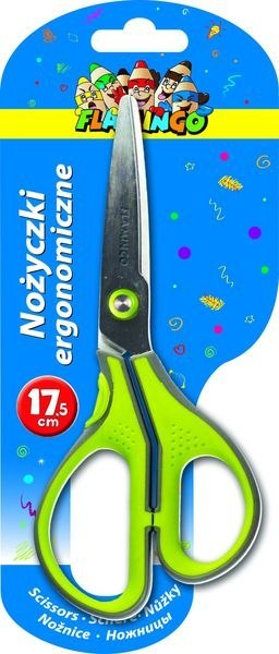 Nożyczki ergonomiczne 17,5cm FLAMINGO