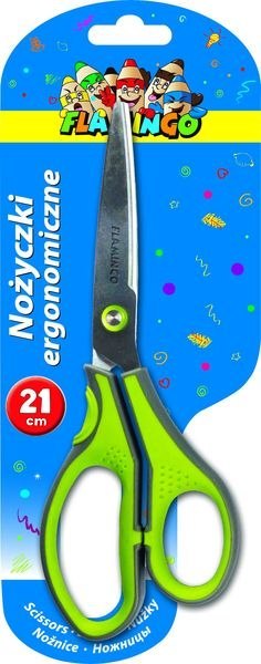 Nożyczki ergonomiczne 21cm FLAMINGO