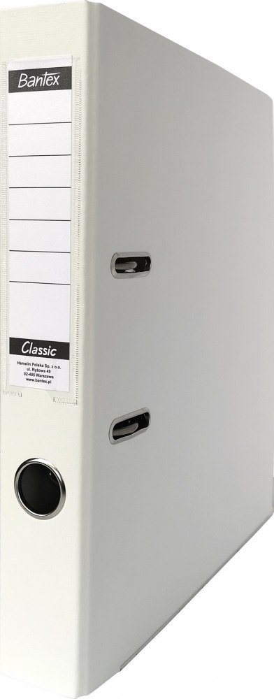 Segregator dźwigniowy A4 Bantex Classic Budget, grzbiet 50 mm, biały