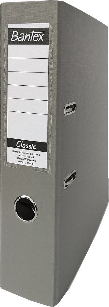 Segregator dźwigniowy A4 Bantex Classic Budget, grzbiet 75 mm, szary