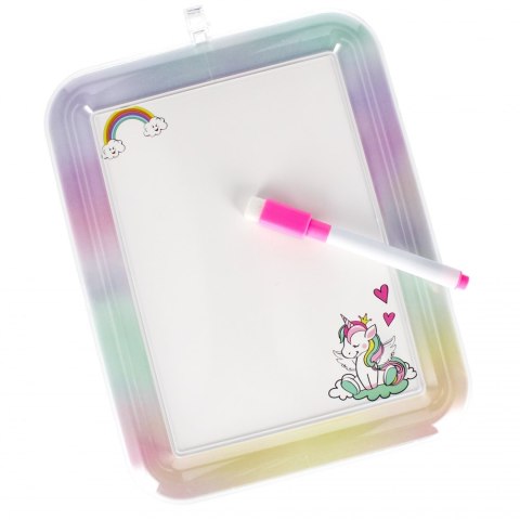 Tablica suchościeralna z pisakiem Unicorn STARPAK 527834