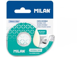 Taśma MILAN samprzylepna niewidoczna 19 mm x 33 m z dyspenserem na blistrze
