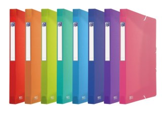 Teczka z gumką PP Oxford Urban 24X32 mm przejrzysty miks