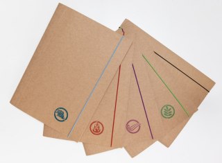 Teczka z gumką papierowa A4 Eco 300g A 10 BARBARA 600 014742