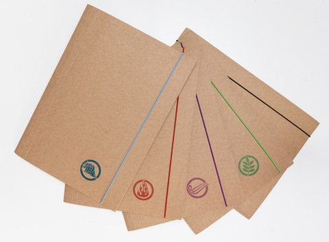 Teczka z gumką papierowa A4 Eco 300g A 10 BARBARA 600 014742