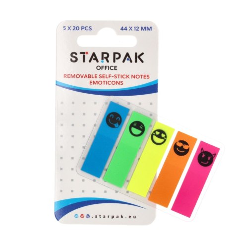 Zakładka indeksująca 44x12/20k 5 kolorów Emoticon STARPAK 472874