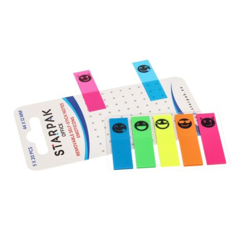 Zakładka indeksująca 44x12/20k 5 kolorów Emoticon STARPAK 472874