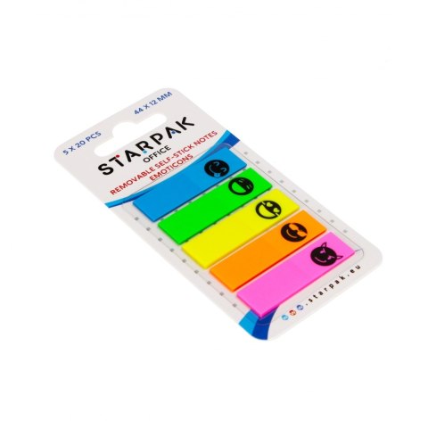 Zakładka indeksująca 44x12/20k 5 kolorów Emoticon STARPAK 472874