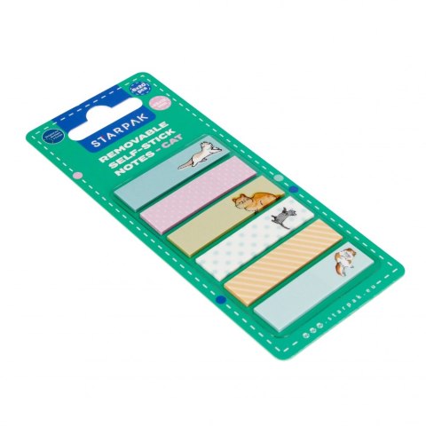 Zakładka indeksująca 45x12/20k 6 kolorów Kot STARPAK 505503