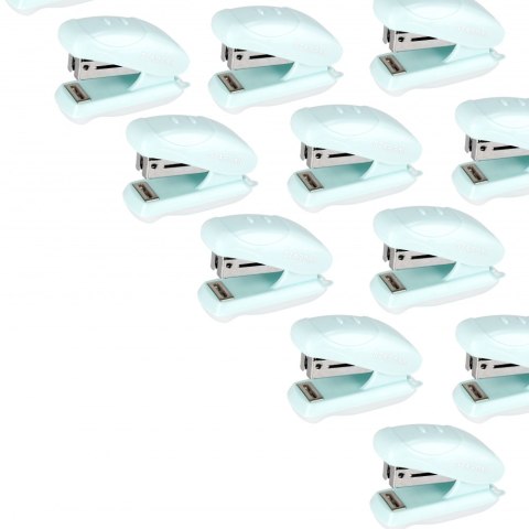 Zszywacz mini 20k 24/6 26/6 pastelowy niebieski STARPAK 519783