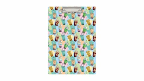 CLIPBOARD A4 DESKA PCV BUBBLE TEA B-FOL