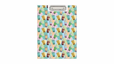 CLIPBOARD A4 TECZKA PCV BUBBLE TEA B-FOL