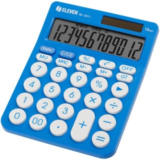 Eleven kalkulator biurowy RK2311BL - okrągłe przyciski, niebieski