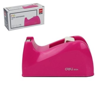 Gilotynka do taśmy biurowej Rio różowa DELI E815A PINK