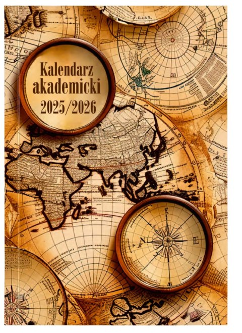 KALENDARZ AKADEMICKI A5 PCV BEZBARWNY MAPA NR KAT. A5TA072B