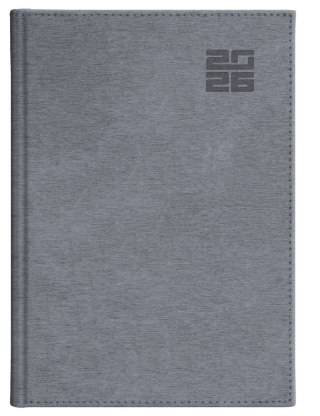 KALENDARZ KSIĄŻKOWY B5 TYGODNIOWY ALUMINIUM STANDARD NR KAT. 237 B5TB SREBRNY