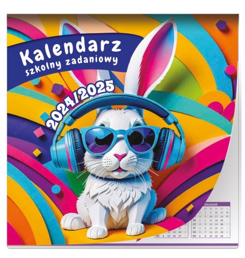 Kalendarz szkolny zadaniowy 29,5x29,5 planszowy KALPOL.BIS 472915 KAL