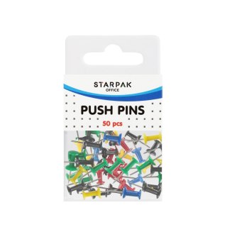 Kołki tablicowe kolorowe 50szt etui STARPAK 540312