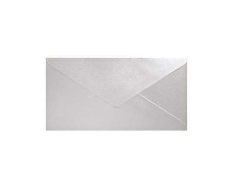 Koperta 8x16 cm nie klejona jasna srebrna perłowa Galeria Papieru op.10 szt. ARGO 280495 GAL
