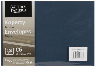 Koperta C6 NK granatowa gładka op10szt GALERIA PAPIERU 282211 GAL