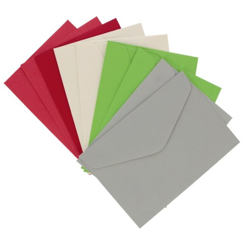 Koperta C6 NK mix cze/ziel op10szt GALERIA PAPIERU 280251 GAL