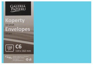 Koperta C6 NK mix intensywny op10szt GALERIA PAPIERU 280253 GAL