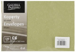 Koperta C6 NK zielona Wood op10szt GALERIA PAPIERU 282221 GAL