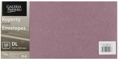 Koperta DL NK lawenda Wood op10szt GALERIA PAPIERU 282123