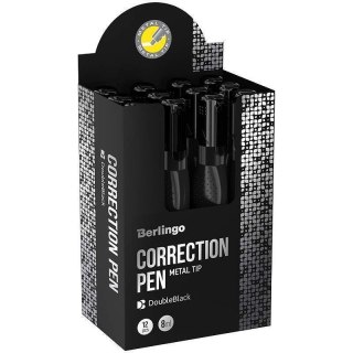 Korektor w piórze 8 ml Double black op.12 szt. BERLINGO 322834 BER