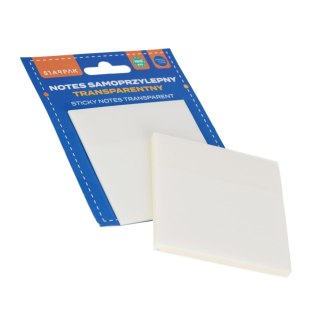 Notes samoprzylepny transparentny 75x75/150k STARPAK 562811
