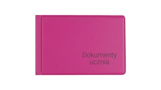 Okładka na dokumenty ucznia małe pink BIURFOL KOD-12-03