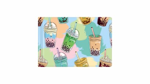 Okładka na dokumenty ucznia małe z nadrukiem bubble tea BIURFOL OD-31-37