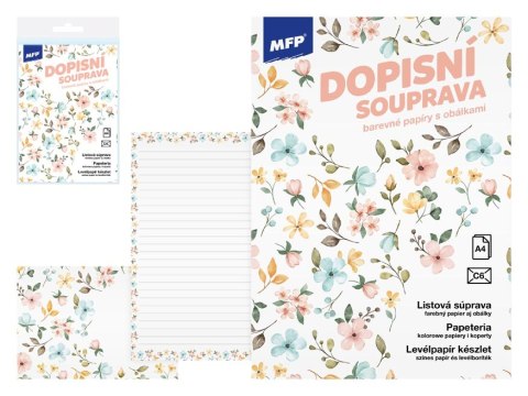 Papeteria A4 5 kopert C6 10 kartek Kwiaty MFP 5550370MFP