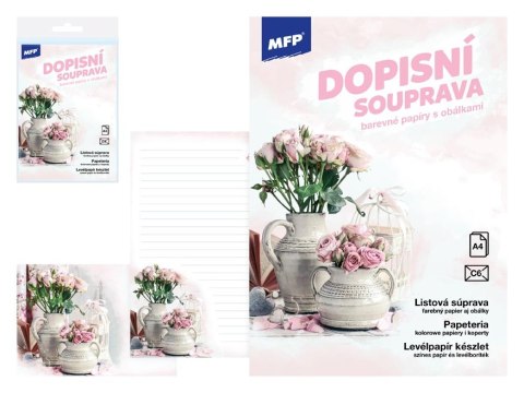 Papeteria A4 5 kopert C6 10 kartek Kwiaty MFP 5550372MFP