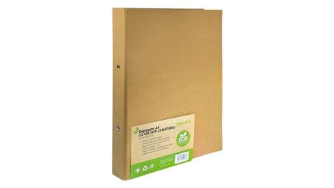 Segregator A4 3,5 cm 2R natural BIURFOL ECO-SE-A4-2R