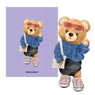 TECZKA Z GUMKA PAP A4 TEDDIES&MISIA FOL A 10