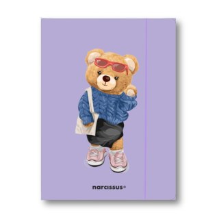 TECZKA Z GUMKA PAP A4 TEDDIES&MISIA FOL A 10