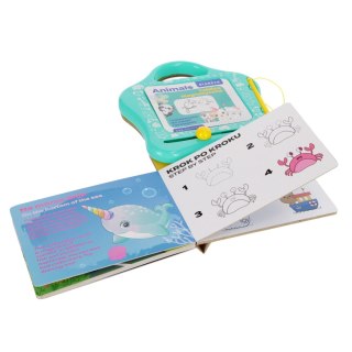 Tablica magnetyczna z książeczka do nauki rysunków Animals STARPAK 552502