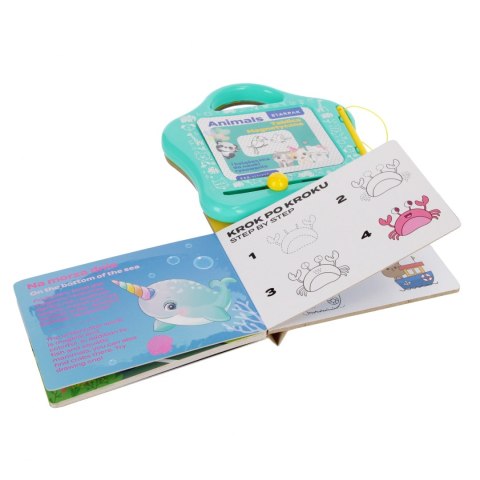 Tablica magnetyczna z książeczka do nauki rysunków Animals STARPAK 552502