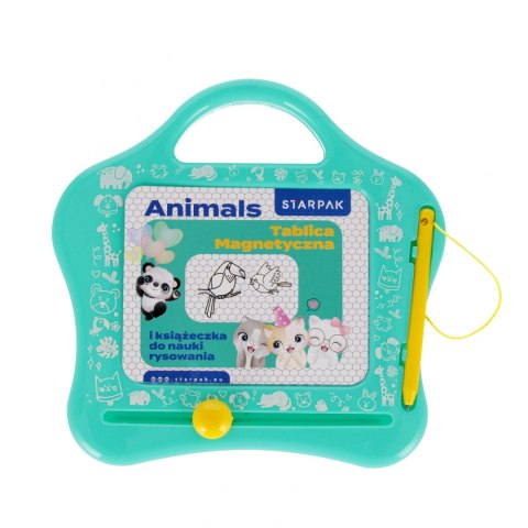 Tablica magnetyczna z książeczka do nauki rysunków Animals STARPAK 552502