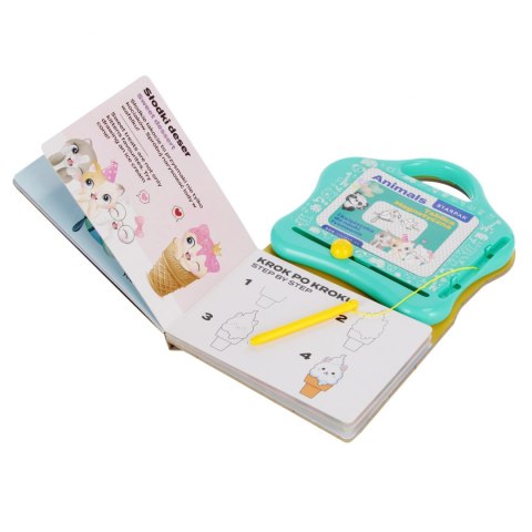 Tablica magnetyczna z książeczka do nauki rysunków Animals STARPAK 552502