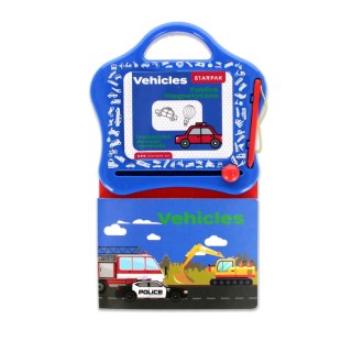 Tablica magnetyczna z książeczka do nauki rysunków Vehicles STARPAK 552504