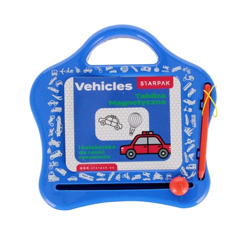 Tablica magnetyczna z książeczka do nauki rysunków Vehicles STARPAK 552504