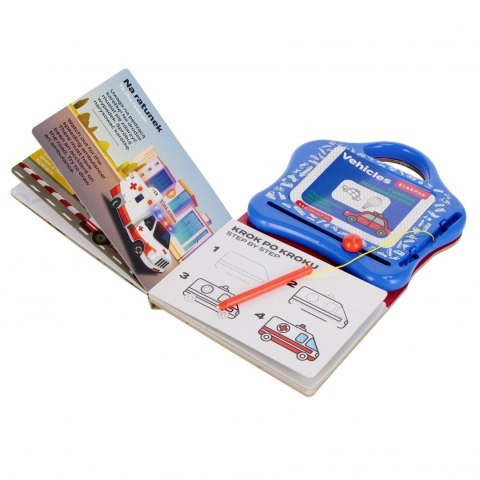 Tablica magnetyczna z książeczka do nauki rysunków Vehicles STARPAK 552504