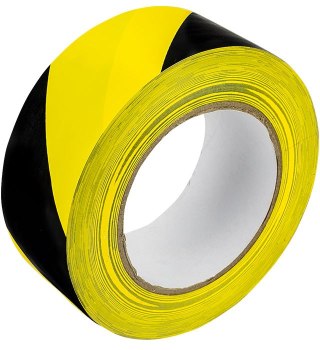 Taśma ostrzegawcza czarno-żółta GRAND 48 50 m