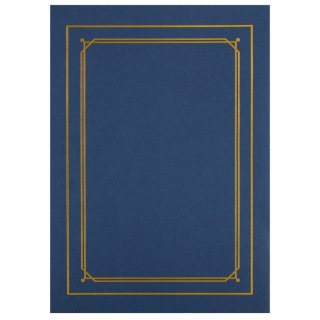 Teczka ozdobna papierowa A4 granat złota ramka FOL OP10SZT GALERIA PAPIERU 220411