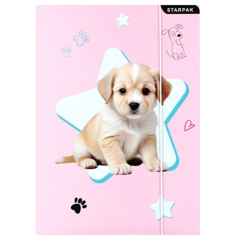 Teczka z gumką A4 Doggy STARPAK 559706