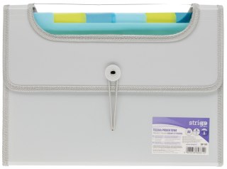 Teczka z gumką PP A4/25mm/6przegródek Pop STRIGO SF101