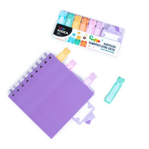 ZAKLADKA IND 60X15 6KOL KOTKI NOTES KIDEA PBH