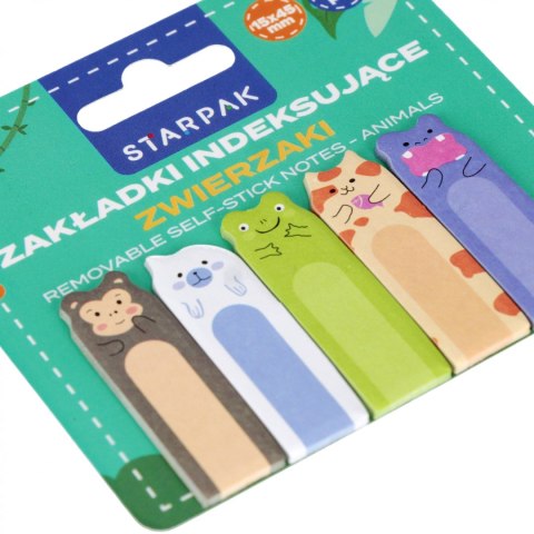 Zakładka indeksująca mix wzorów 5kol Zwierzaki Zebra STARPAK 562592